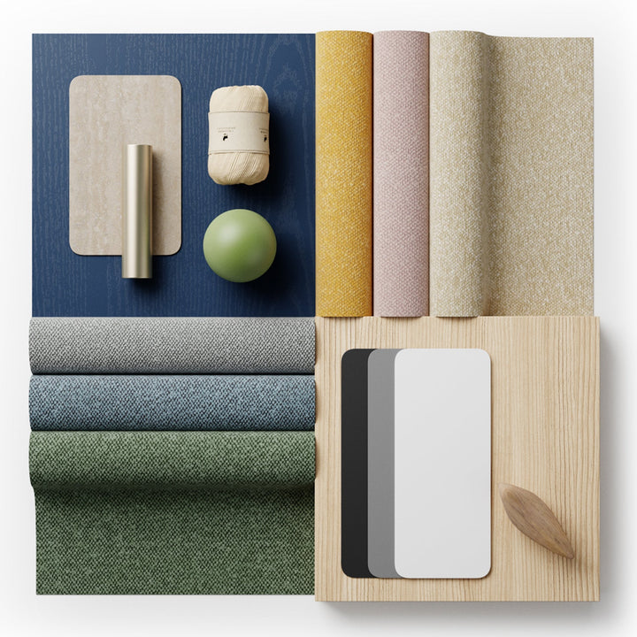 Scandinavian Oak Wood Fabric Rocking Chair MAY