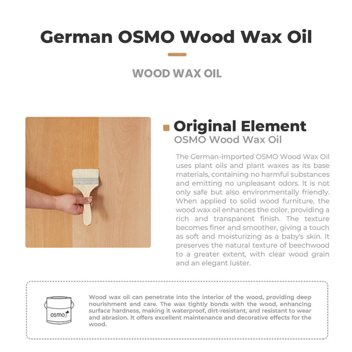 Scandinavian Oak Wood Mixed Weave Fabric Dressing Chair LOOP