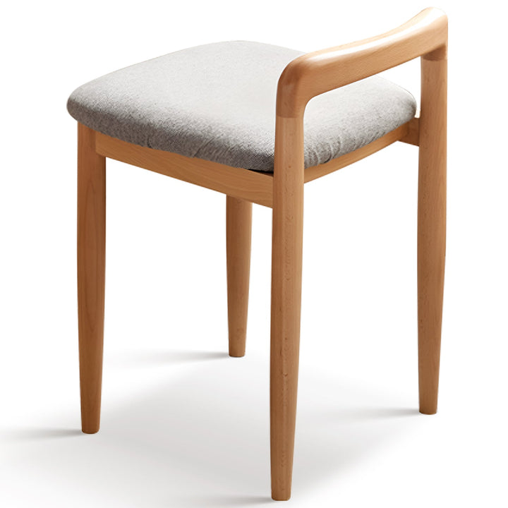 Scandinavian Oak Wood Mixed Weave Fabric Dressing Chair LOOP