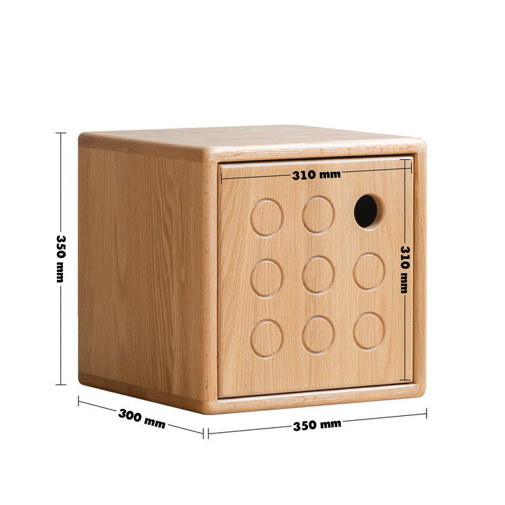 Scandinavian Oak Wood Modular Storage Cabinet DICE