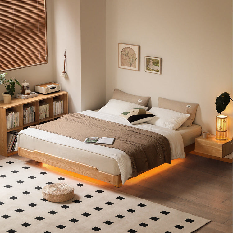 Scandinavian Oak Wood Platform Bed EDEN Good to Know Preview-1