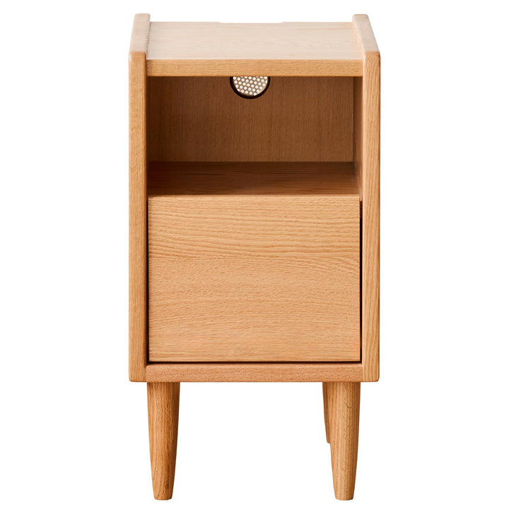 Scandinavian Oak Wood Side Table CUBO
