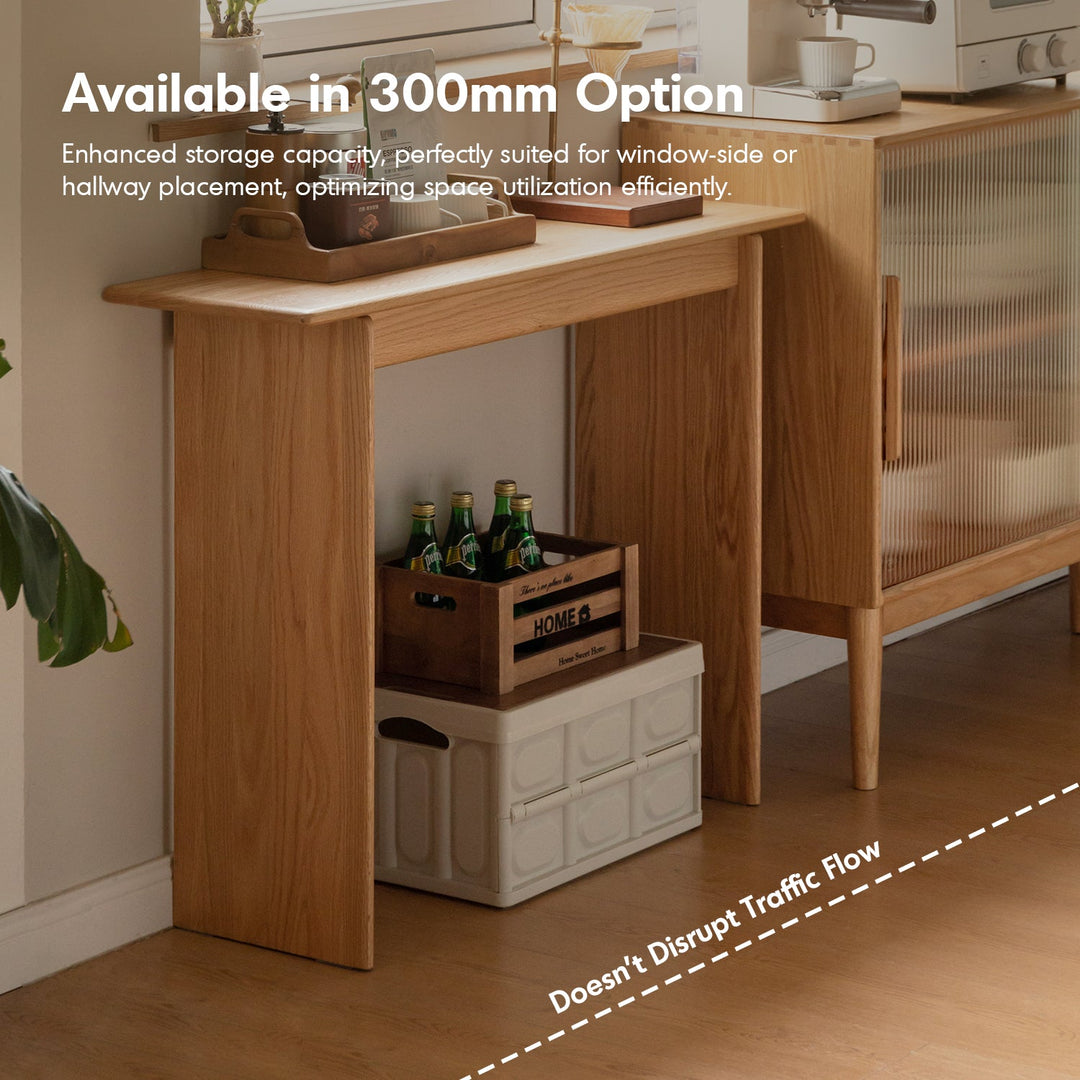 Scandinavian Oak Wood Side Table FINA