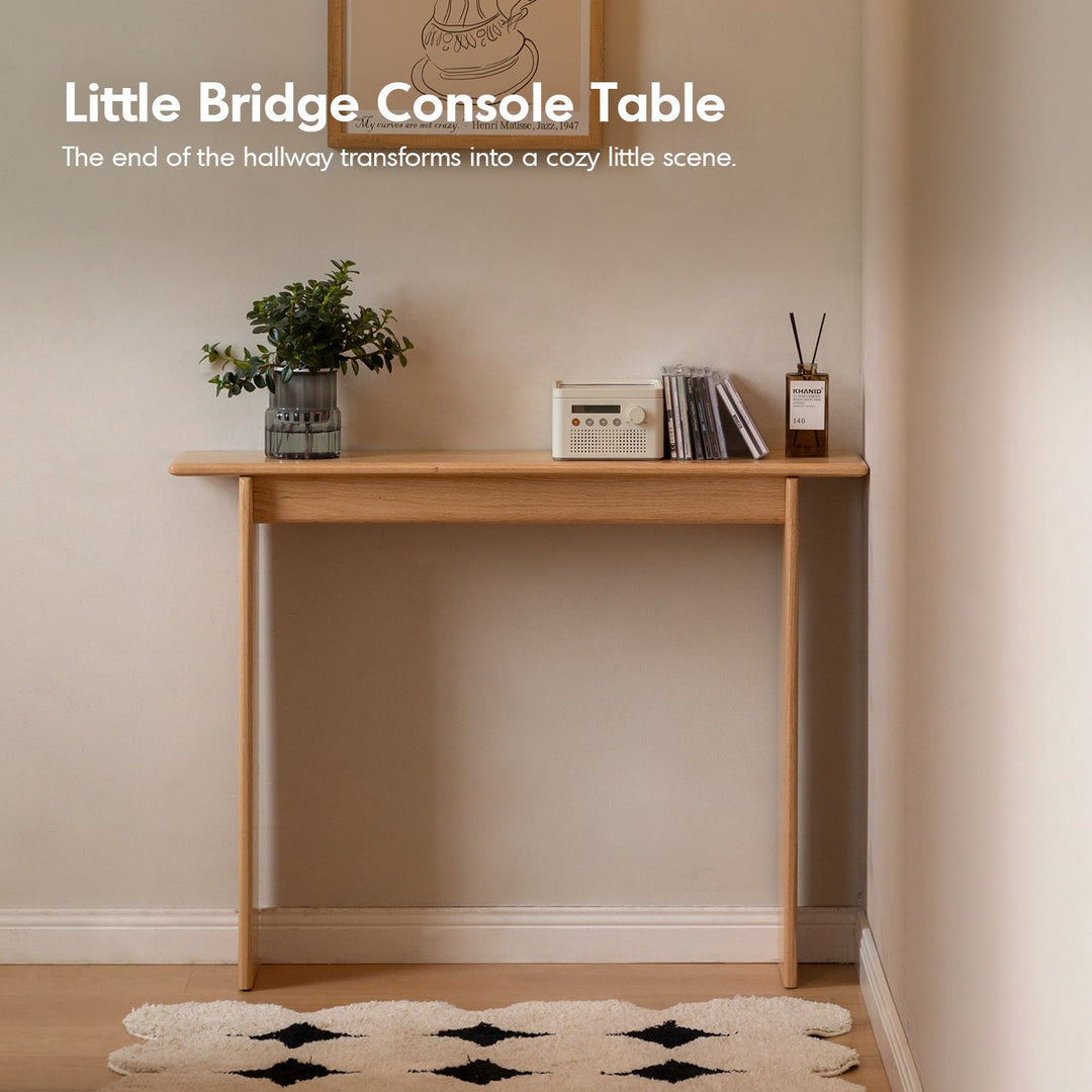 Scandinavian Oak Wood Side Table FINA