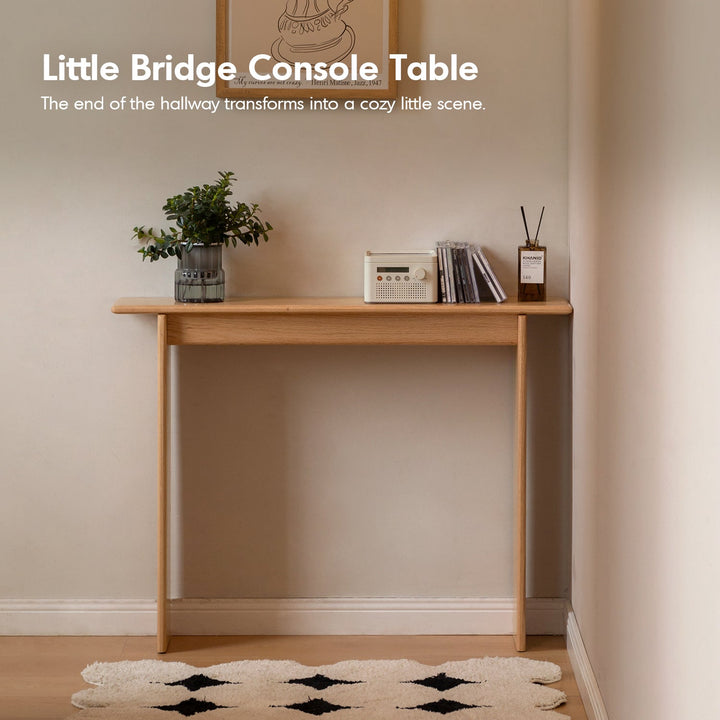 Scandinavian Oak Wood Side Table FINA