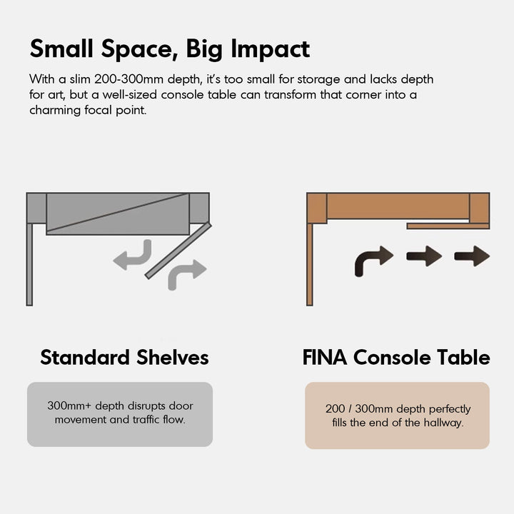 Scandinavian Oak Wood Side Table FINA