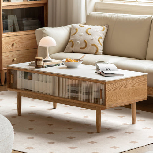 Scandinavian Oak Wood Sintered Stone Coffee Table VISTA Good to Know Preview-1