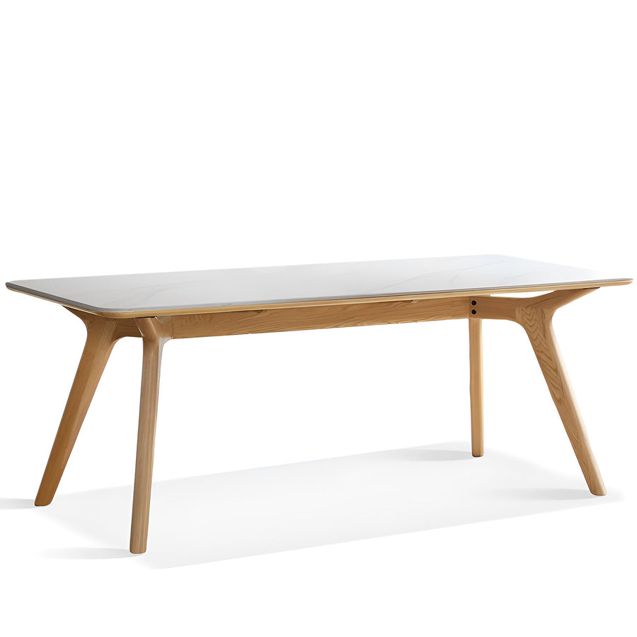 Scandinavian Oak Wood Sintered Stone Dining Table OAKSTA
