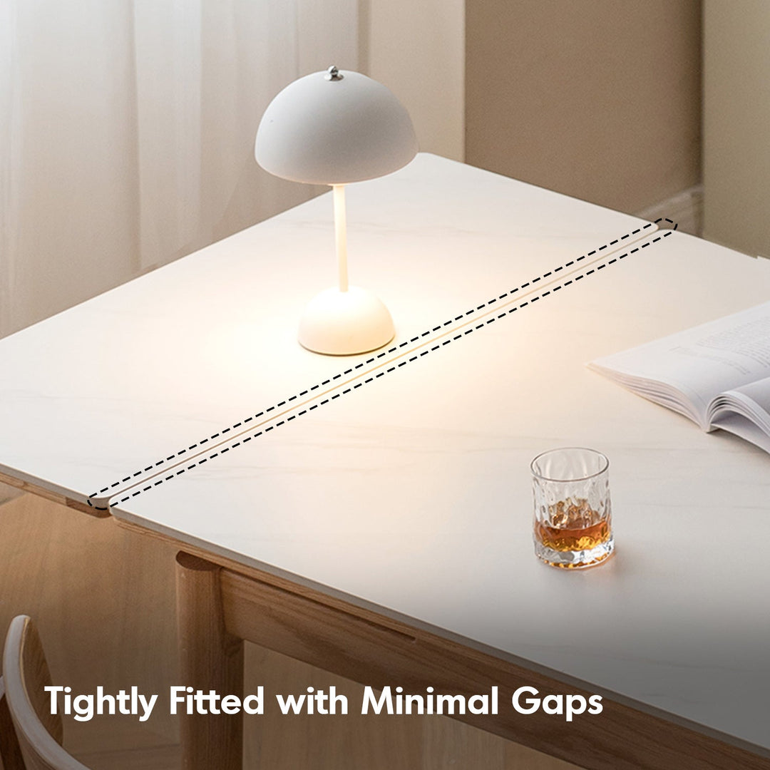 Scandinavian Oak Wood Sintered Stone Extendable Dining Table FLEX