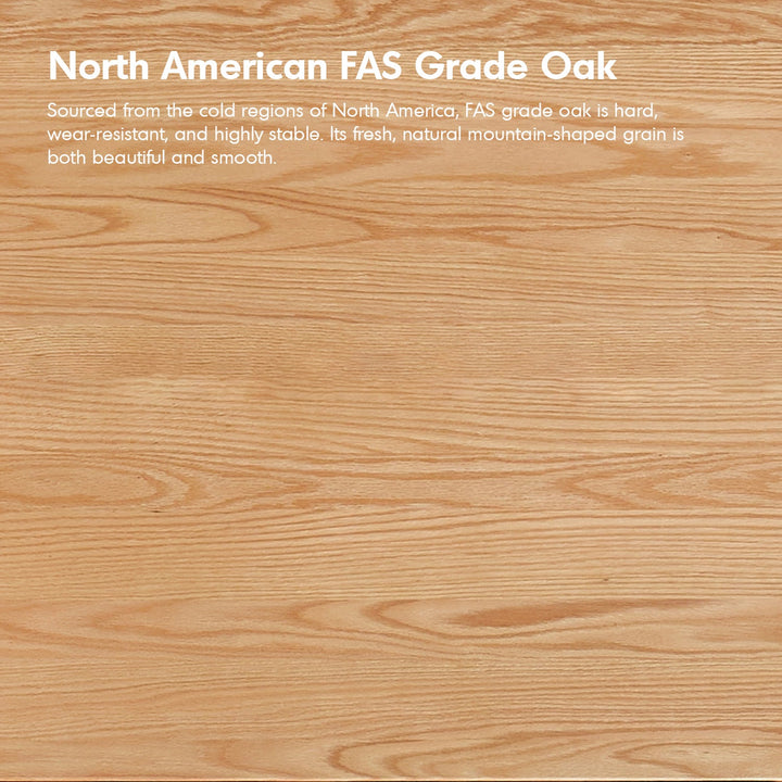 Scandinavian Oak Wood Sintered Stone Storage Side Cabinet BEAM