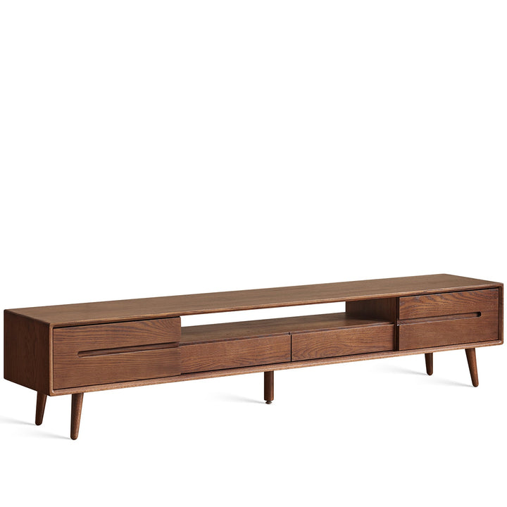 Scandinavian Oak Wood Sliding Door TV Console LINEA