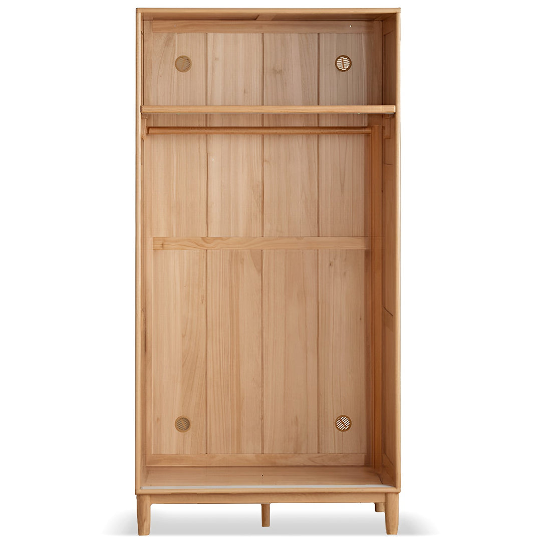 Scandinavian Oak Wood Sliding Door Wardrobe EDGE