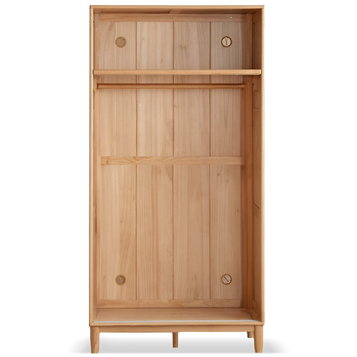 Scandinavian Oak Wood Sliding Door Wardrobe EDGE