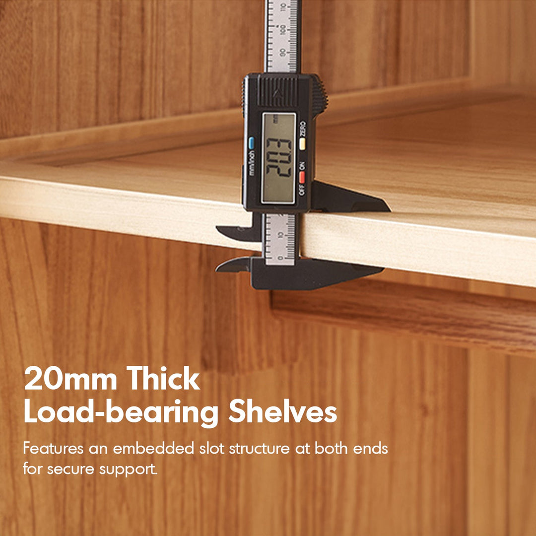 Scandinavian Oak Wood Sliding Door Wardrobe OAKLEY