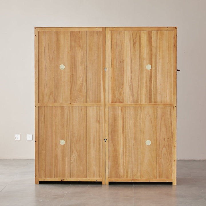 Scandinavian Oak Wood Sliding Door Wardrobe OAKLEY