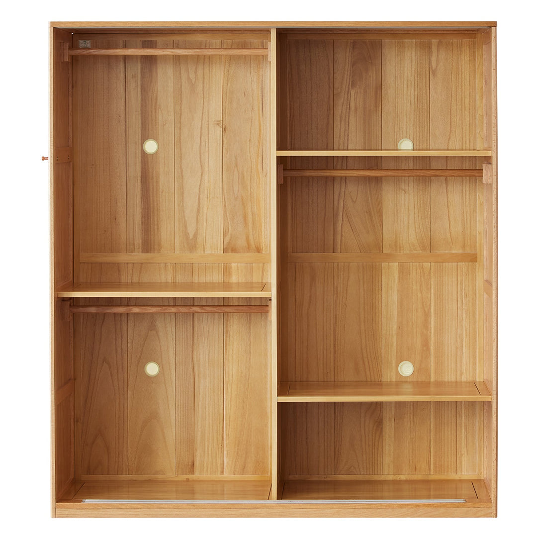 Scandinavian Oak Wood Sliding Door Wardrobe OAKLEY