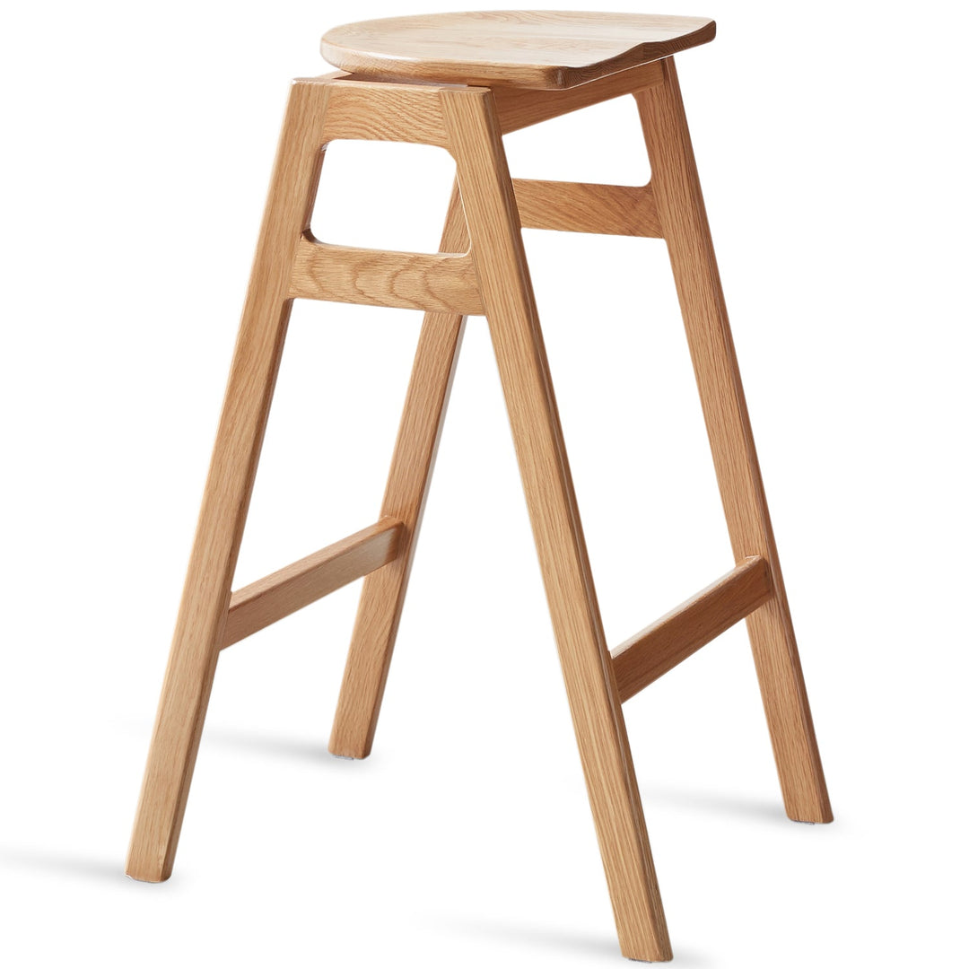 Scandinavian Oak Wood Stackable Bar Stool STACKO