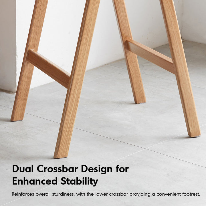 Scandinavian Oak Wood Stackable Bar Stool STACKO