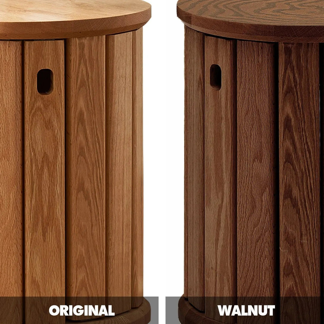 Scandinavian Oak Wood Stackable Stool HARVEST