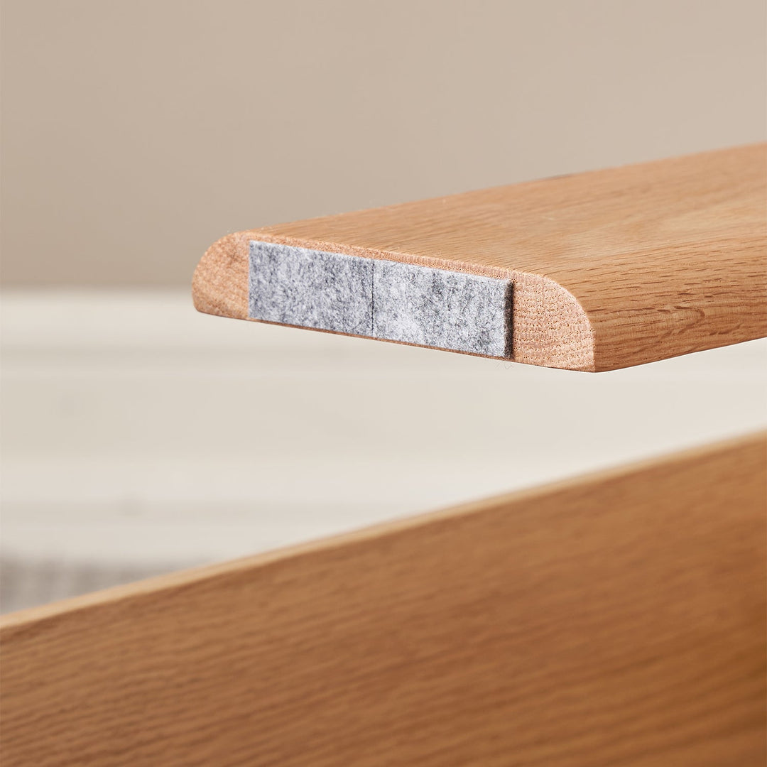 Scandinavian Oak Wood Stackable Stool Side Table 2pcs Set STACKA