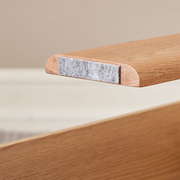 Scandinavian Oak Wood Stackable Stool Side Table 2pcs Set STACKA