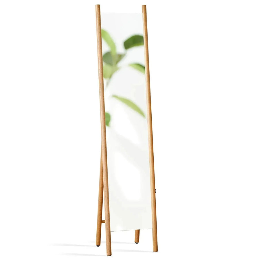 Scandinavian Oak Wood Standing Floor Mirror PREMIUM