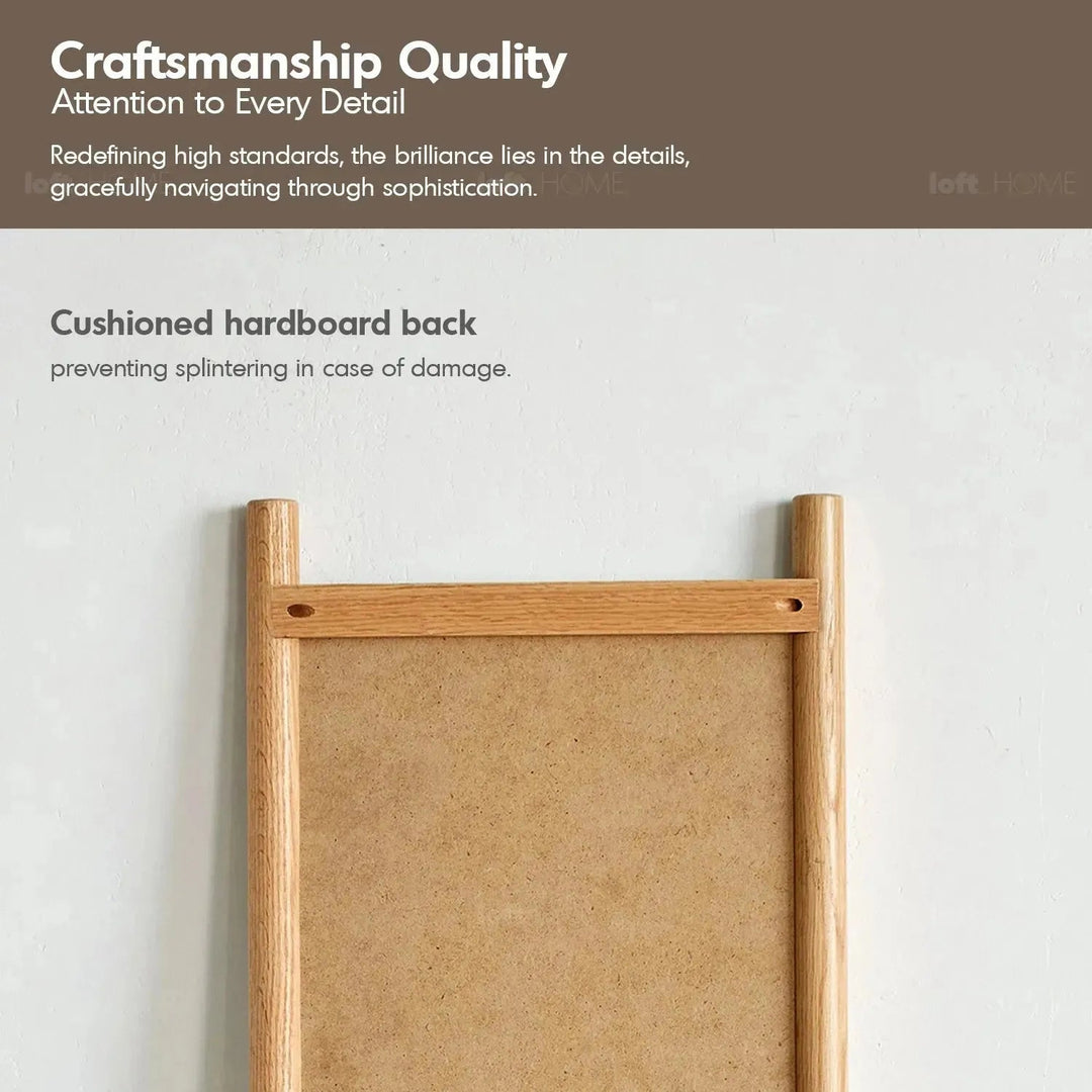 Scandinavian Oak Wood Standing Floor Mirror PREMIUM