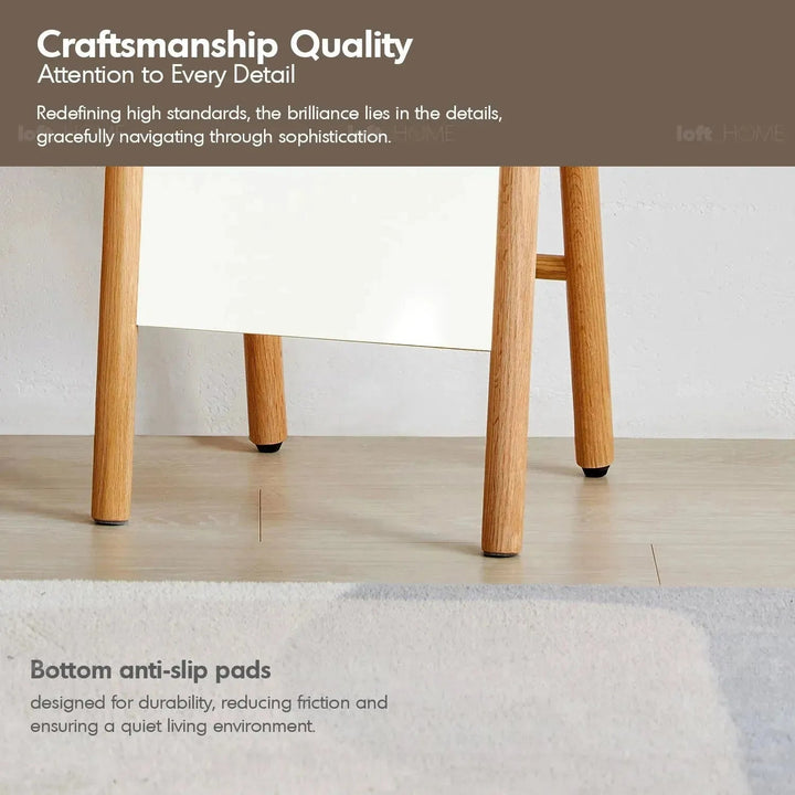 Scandinavian Oak Wood Standing Floor Mirror PREMIUM