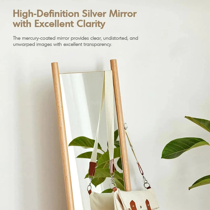 Scandinavian Oak Wood Standing Floor Mirror PREMIUM