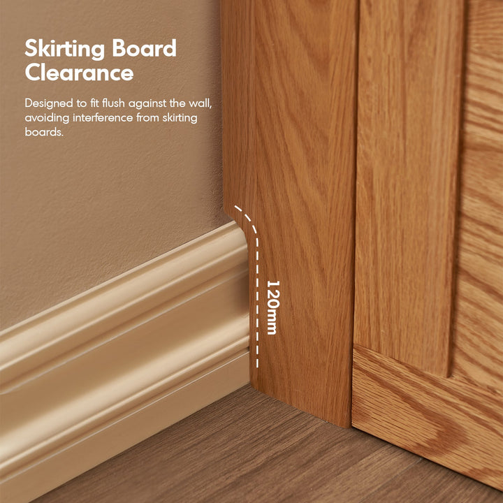 Scandinavian Oak Wood Storage Bed SHELTER