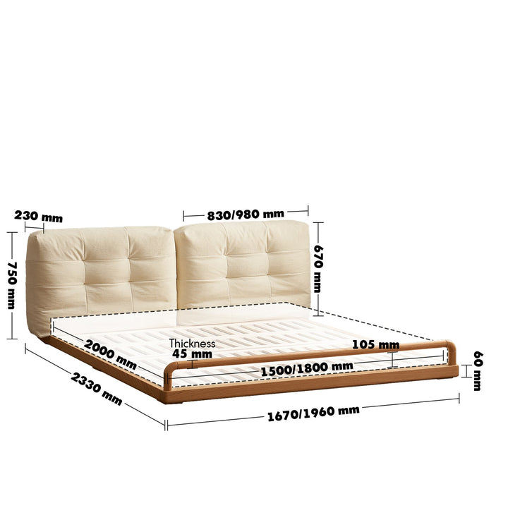 Scandinavian oak wood velvet cat scratch resistant fabric floor tatami bed cloud size charts.