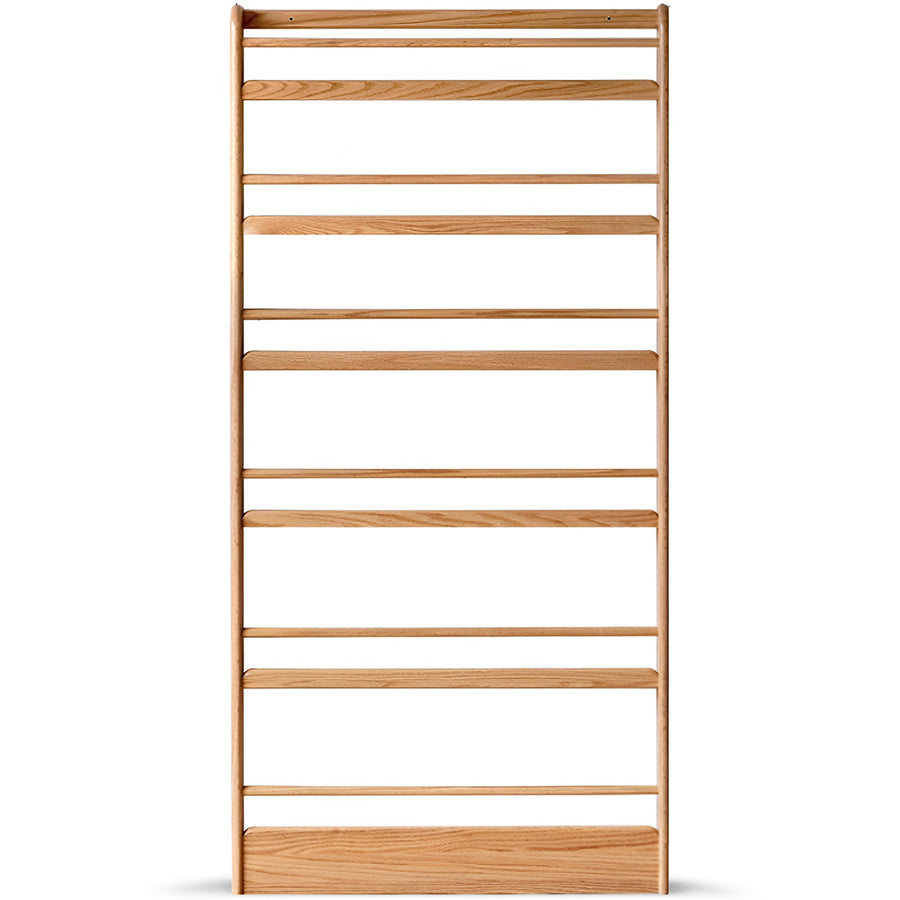 Scandinavian Oak Wood Wall Shelf Bookshelf SPIRE
