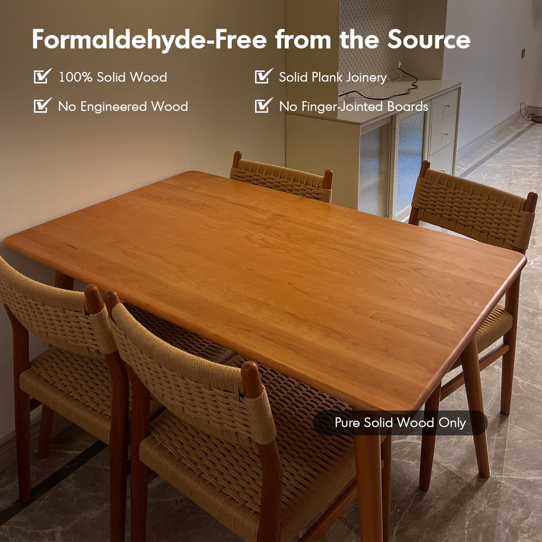 Scandinavian Oak Wood Woven Rope Dining Chair WEAVE