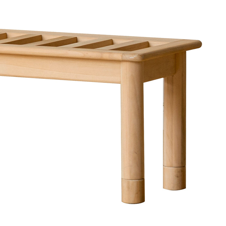Scandinavian poplar wood extended splicing bed frame with mattress sela detail 6.