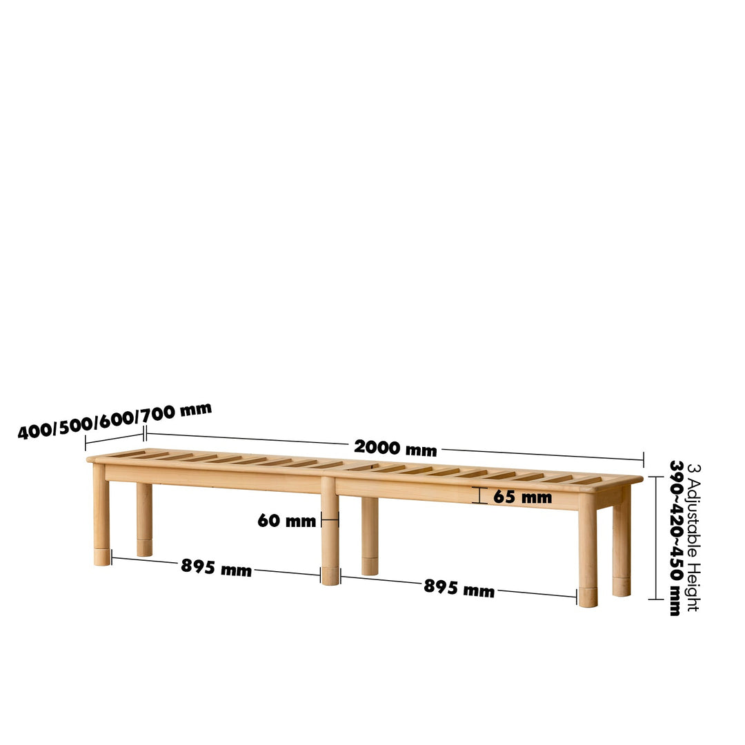 Scandinavian poplar wood extended splicing bed frame with mattress sela size charts.