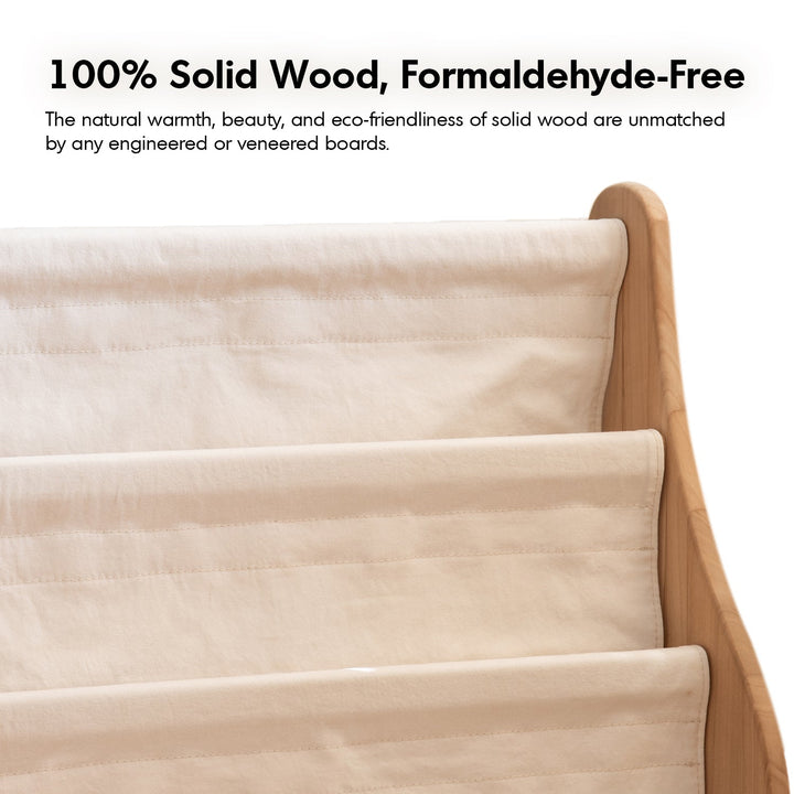 Scandinavian Poplar Wood Kids Bookshelf 4 Layers LUNA