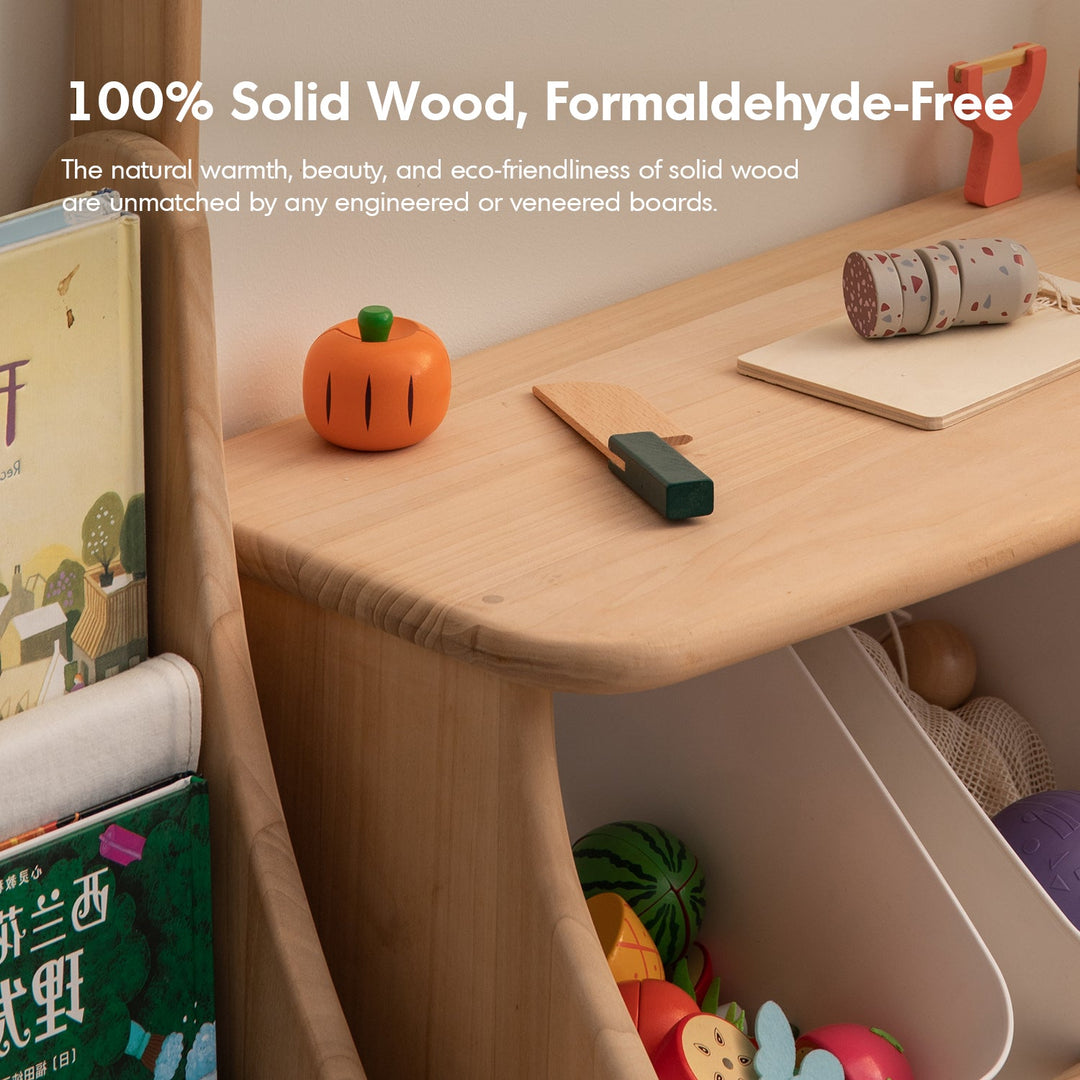 Scandinavian Poplar Wood Kids Cabinet LUNA