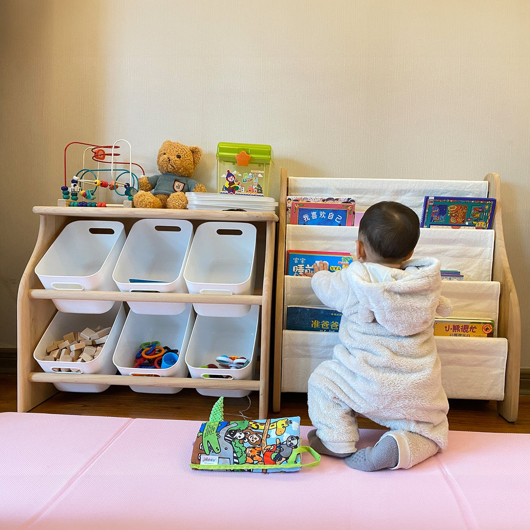 Scandinavian Poplar Wood Kids Cabinet LUNA