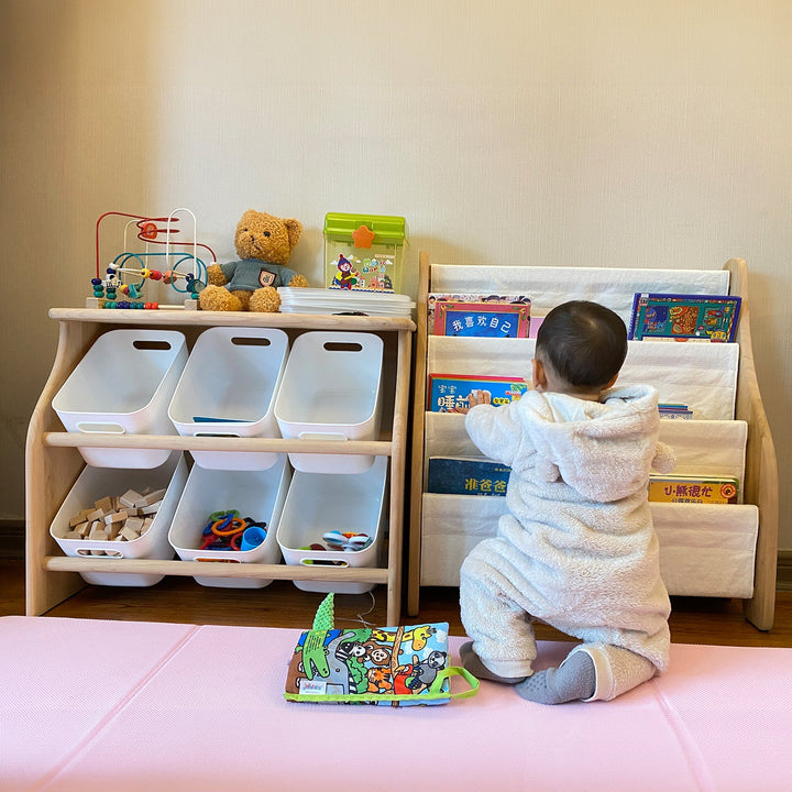 Scandinavian Poplar Wood Kids Cabinet LUNA