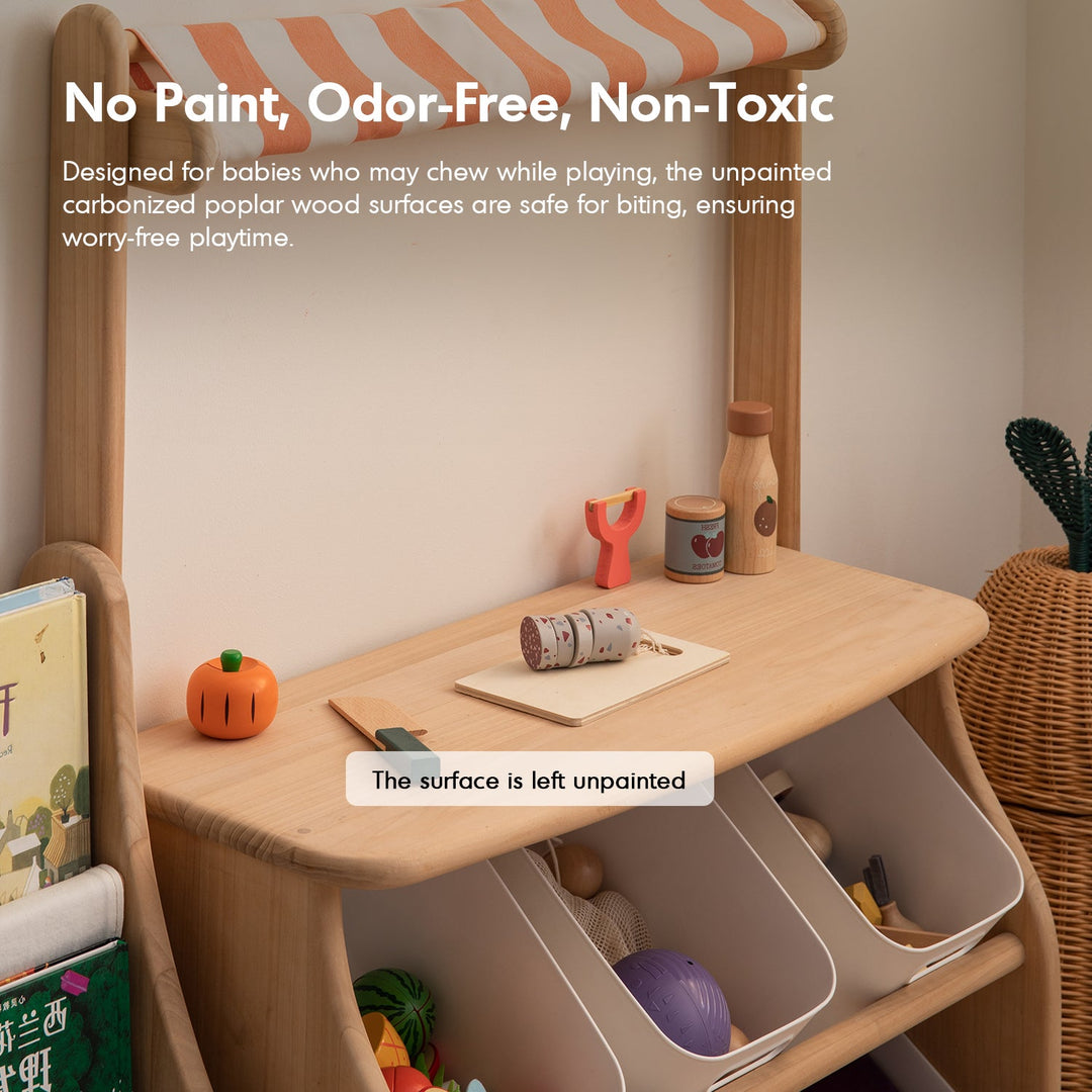 Scandinavian Poplar Wood Kids Cabinet LUNA