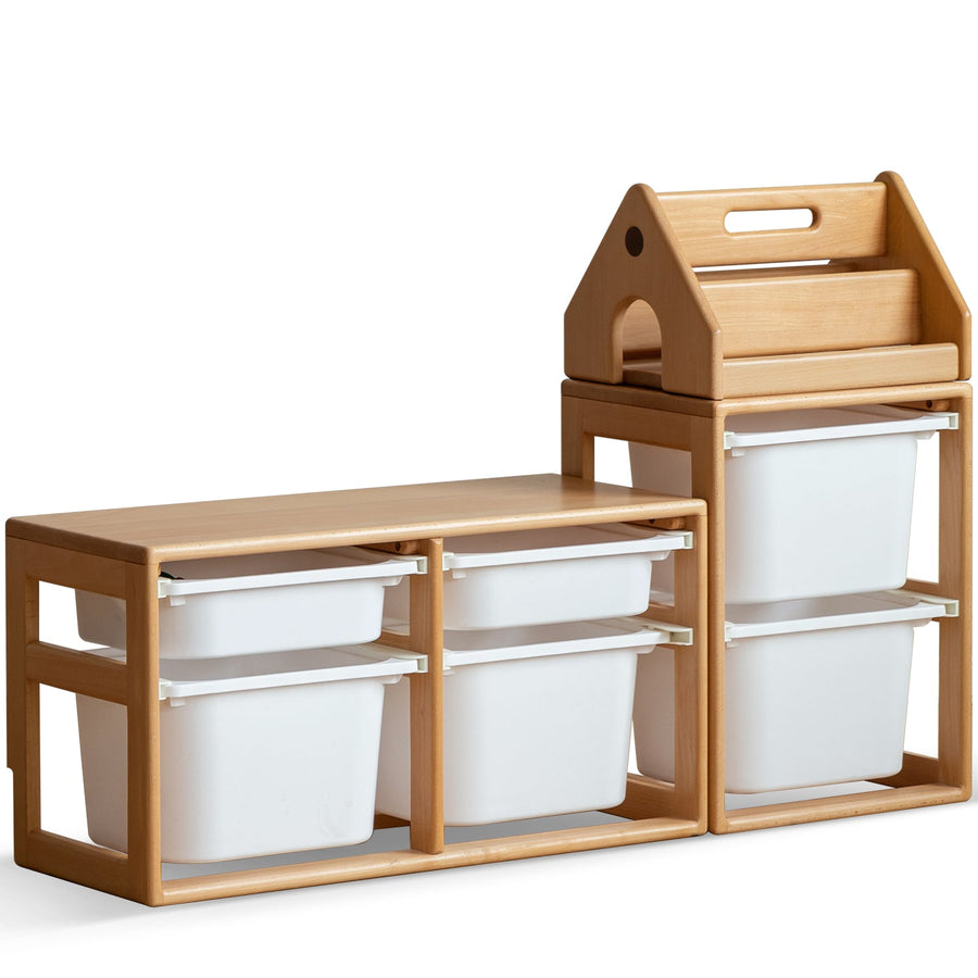 Scandinavian Poplar Wood Kids Storage Drawer Cabinet CUBBY