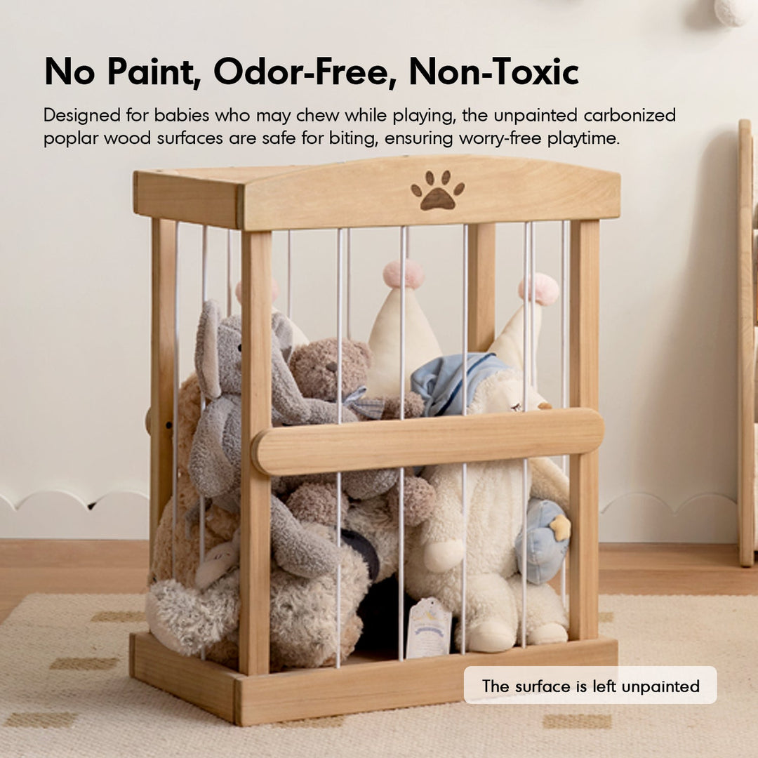 Scandinavian poplar wood storage basket luka material variants.