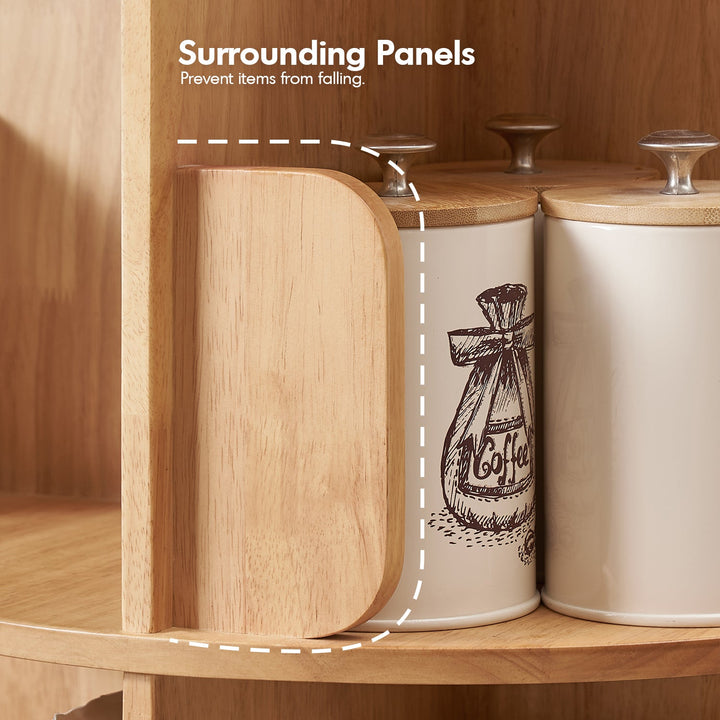 Scandinavian Rubber Wood Revolving Bookshelf IRELAND