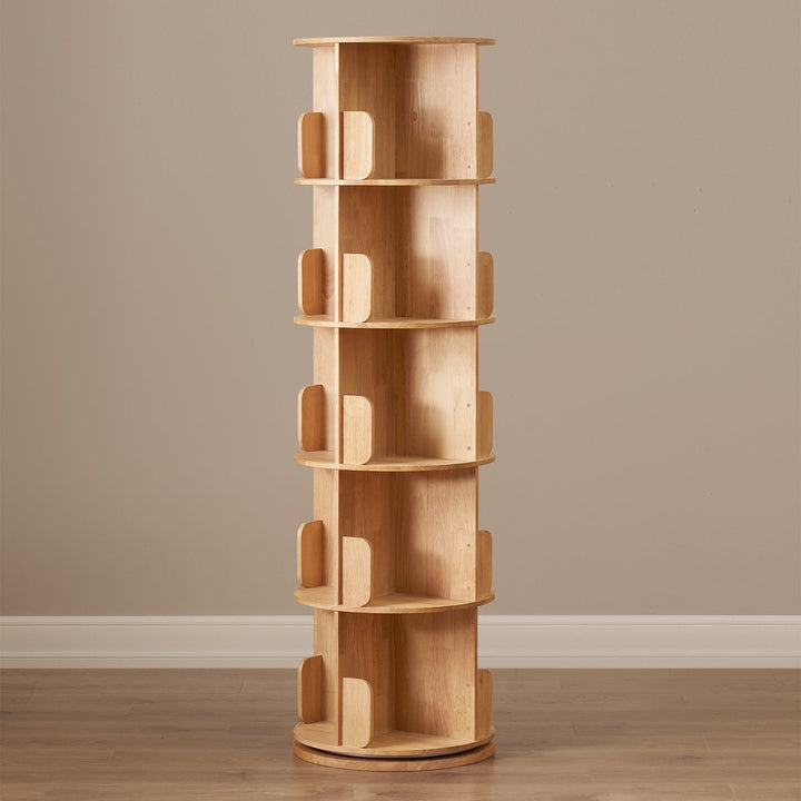 Scandinavian Rubber Wood Revolving Bookshelf IRELAND