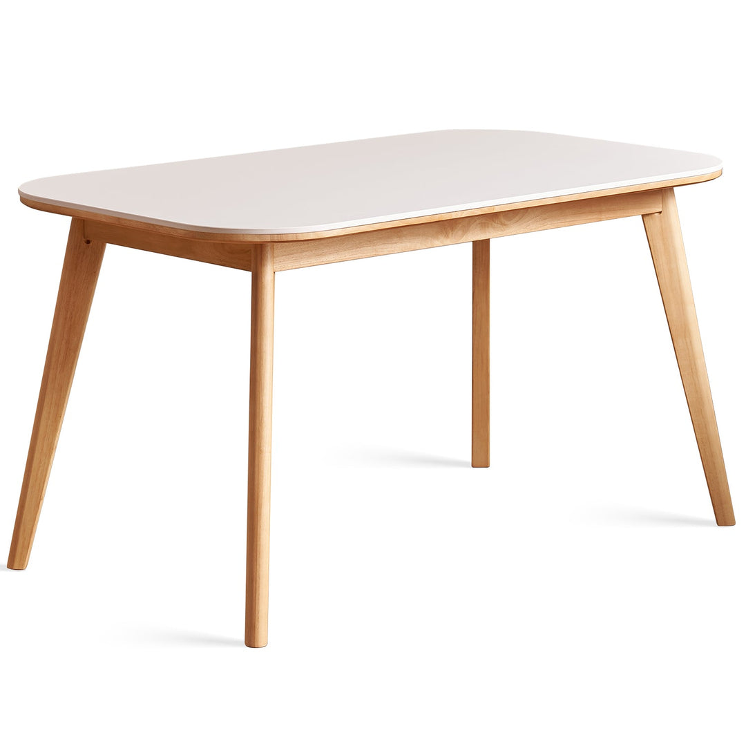 Scandinavian Rubber Wood Sintered Stone Dining Table TERRA