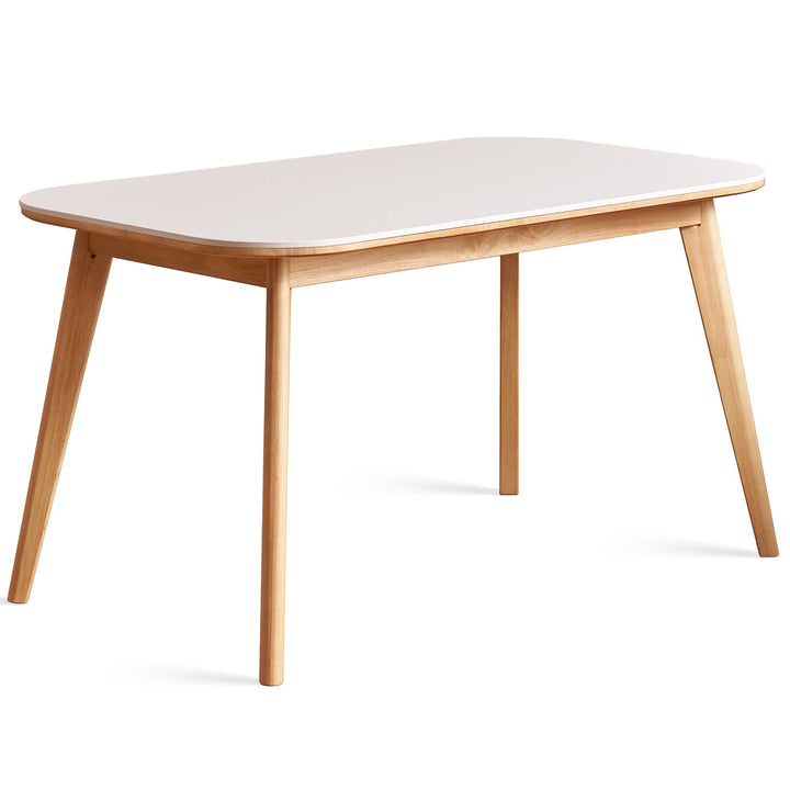 Scandinavian Rubber Wood Sintered Stone Dining Table TERRA