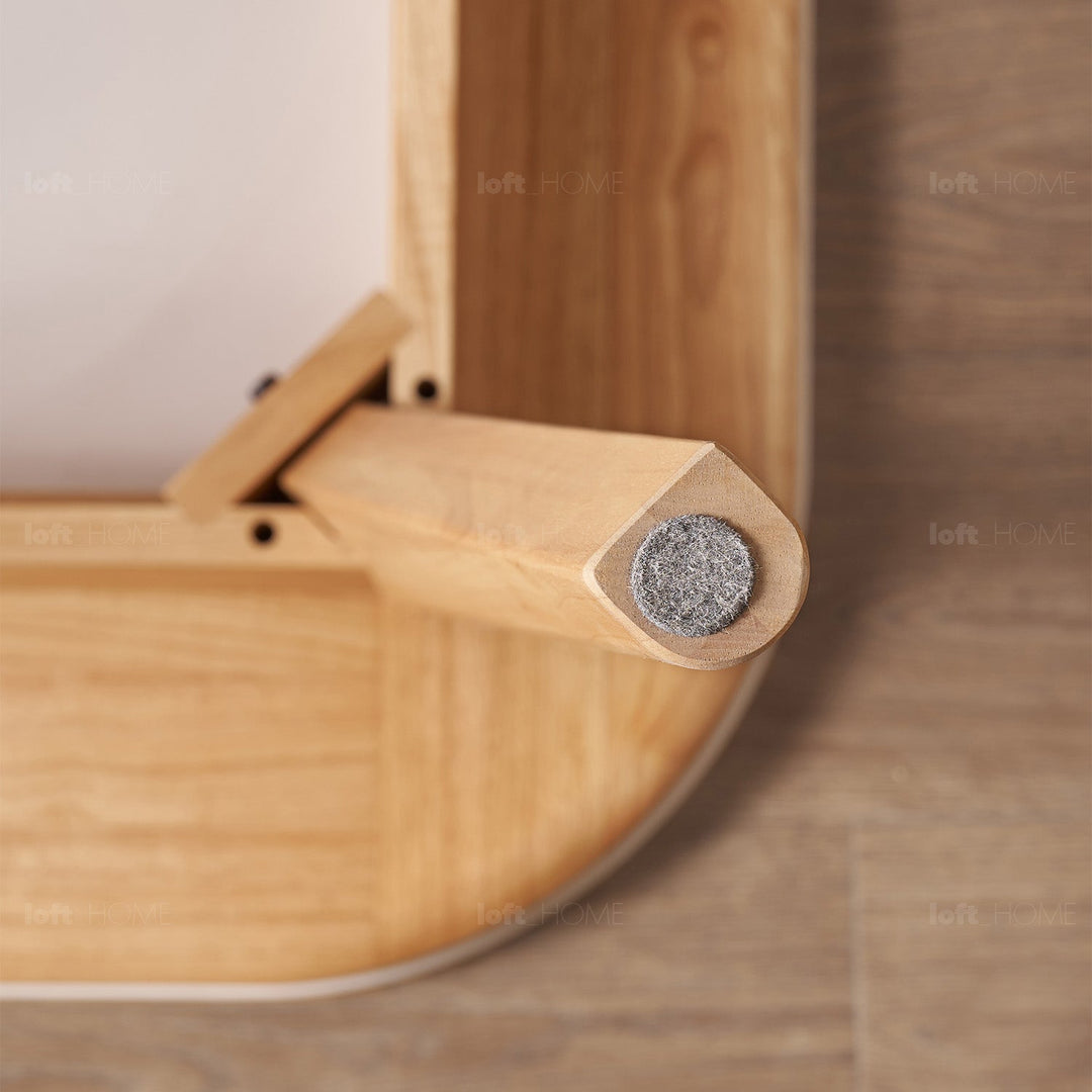 Scandinavian Rubber Wood Sintered Stone Dining Table TERRA