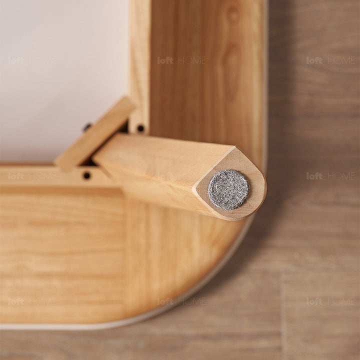 Scandinavian Rubber Wood Sintered Stone Dining Table TERRA