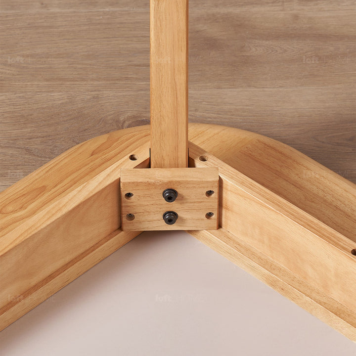 Scandinavian Rubber Wood Sintered Stone Dining Table TERRA