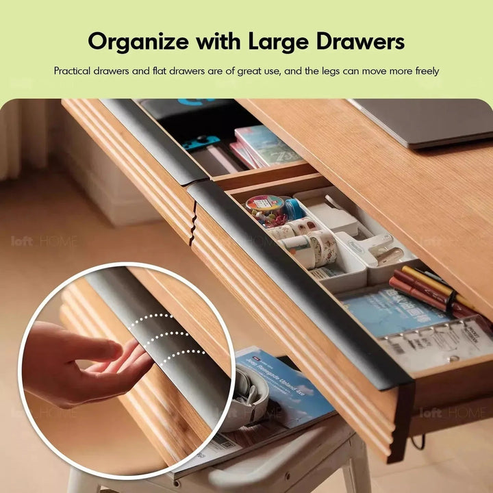 Scandinavian Sintered Stone Electric Height Adjustable Study Table ENCHANTED